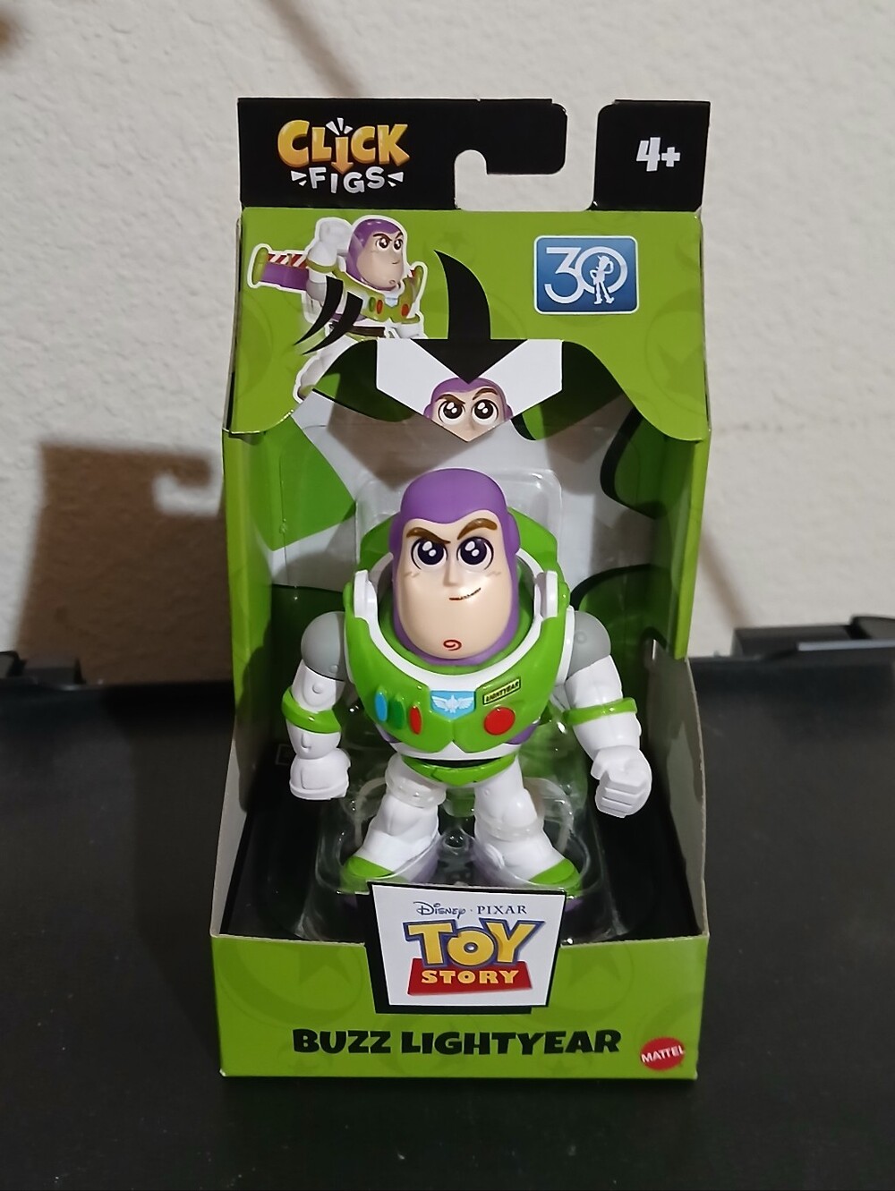 Mattel Click Figs Toy Story Buzz Lightyear Green White 3.5" Action Figure New